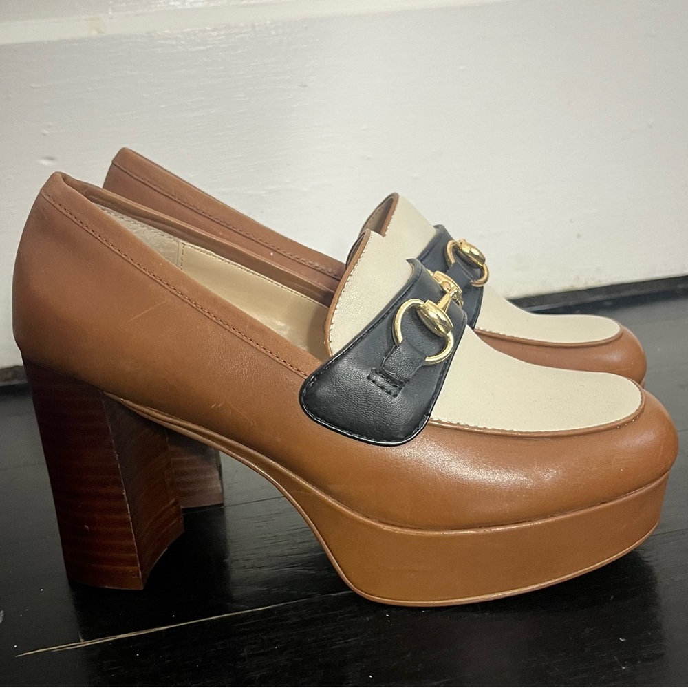 Steve Madden 1970s Style Horse bit Platforms
